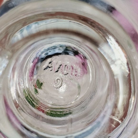 2pc Avon Holiday Hostess Glass Candle Holder Set, Holly Berry, Vintage - Picture 7 of 8